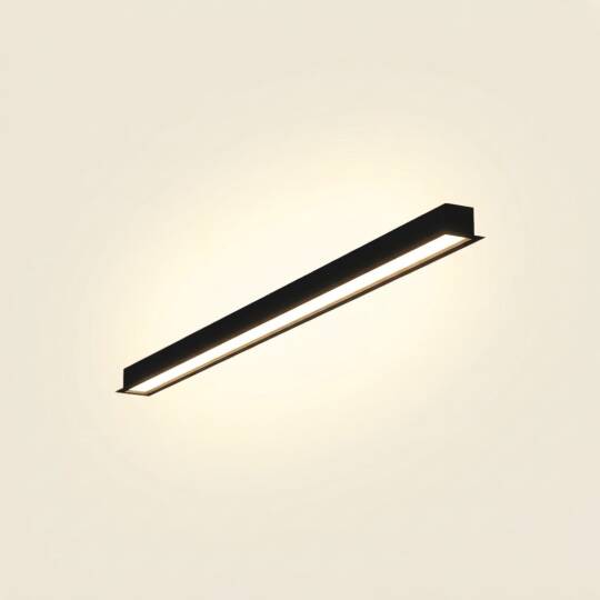 ACK 22W 3000K Günışığı G:72.10 x L:610 mm Sıva Altı (Gömme) Linear (Lineer) Armatür Siyah Kasa AL03-22601 - 3