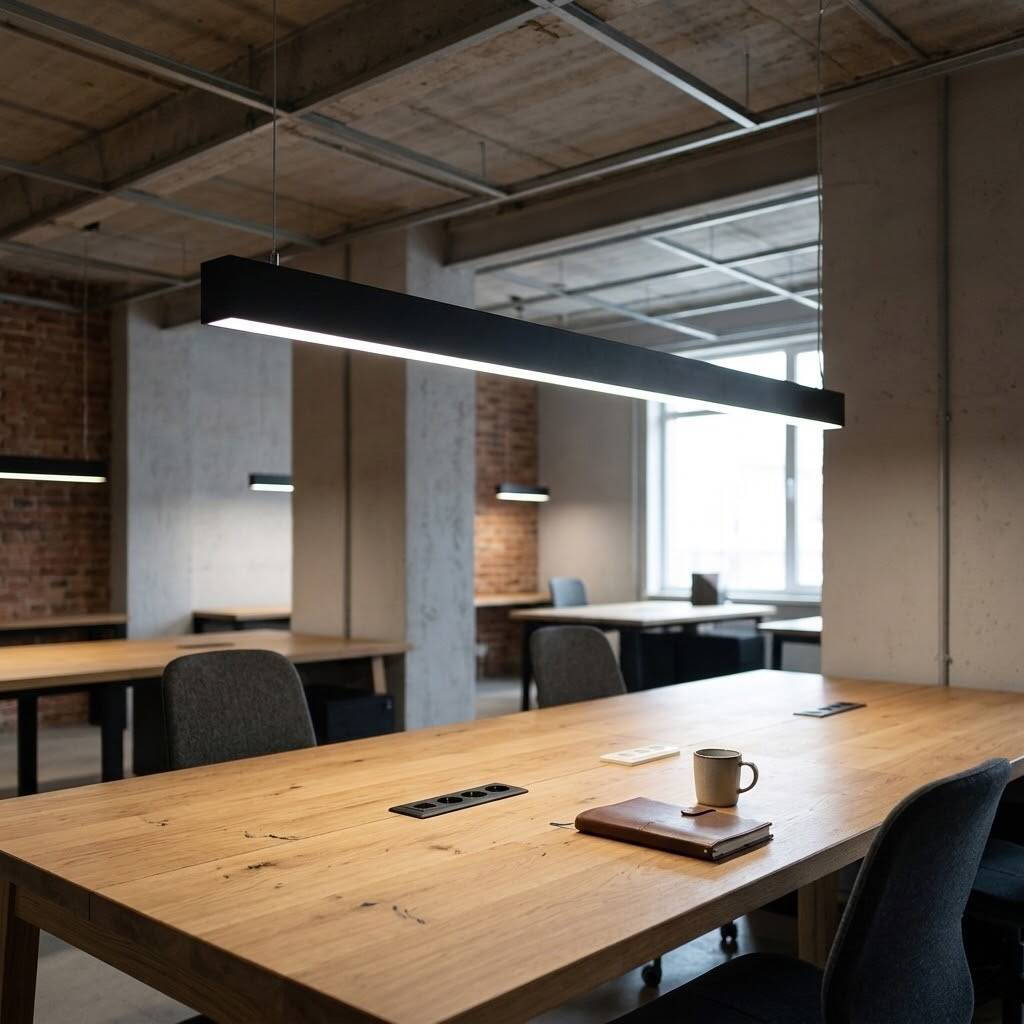 ACK 22W 4000K Ilık Beyaz 40x60x610 mm Sıva Üstü / Sarkıt Linear (Lineer) Armatür Siyah Kasa AL01-22611 - 2