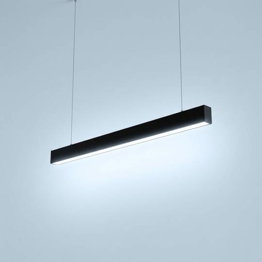 ACK 22W 6500K Beyaz 40x60x610 mm Sıva Üstü / Sarkıt Linear (Lineer) Armatür Siyah Kasa AL01-22631 - 3