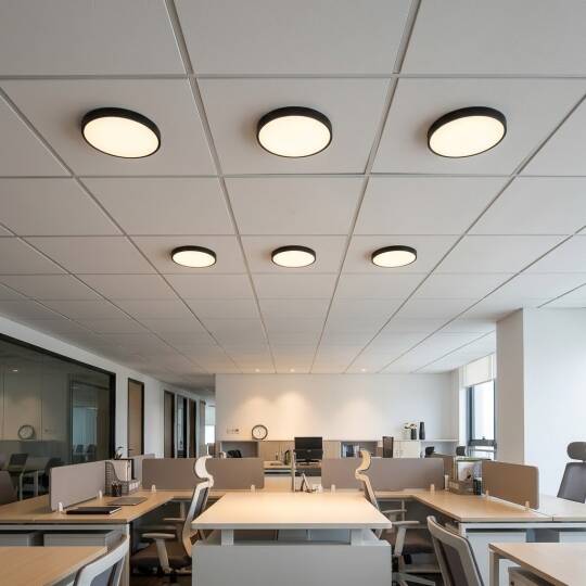 ACK 24W 3000K Günışığı Sıva Üstü Yuvarlak Led Panel (Ø175 mm Siyah Kasa) AP05-02401 - 2