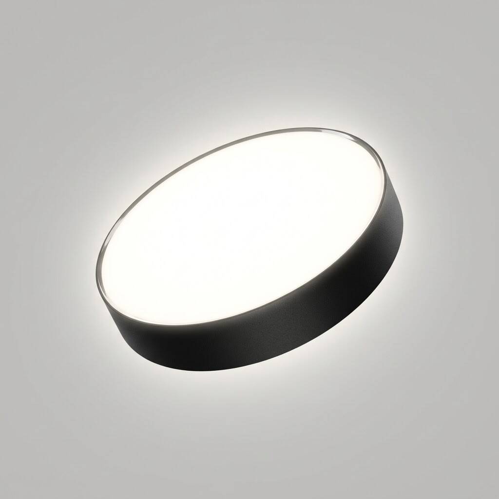 ACK 24W 4000K Ilık Beyaz Sıva Üstü Yuvarlak Led Panel (Ø175 mm Siyah Kasa) AP05-02411 - 3