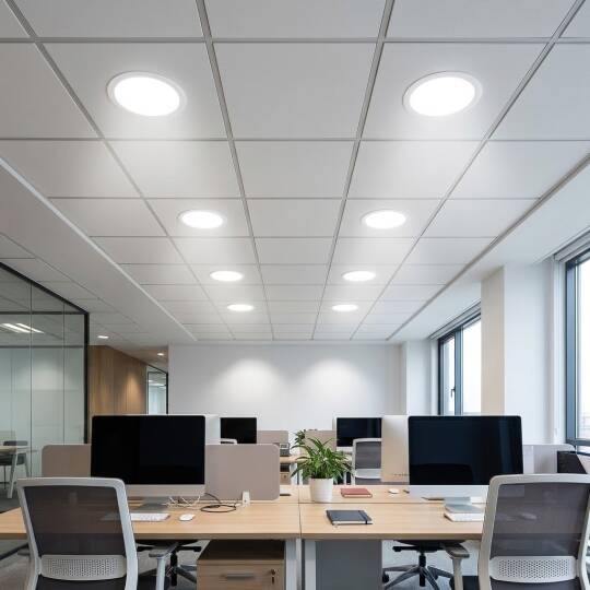 ACK 24W 6500K Beyaz 2500lm Sıva Üstü Çerçevesiz Led Panel (Ø170 mm Beyaz Kasa) AP11-02430 - 2