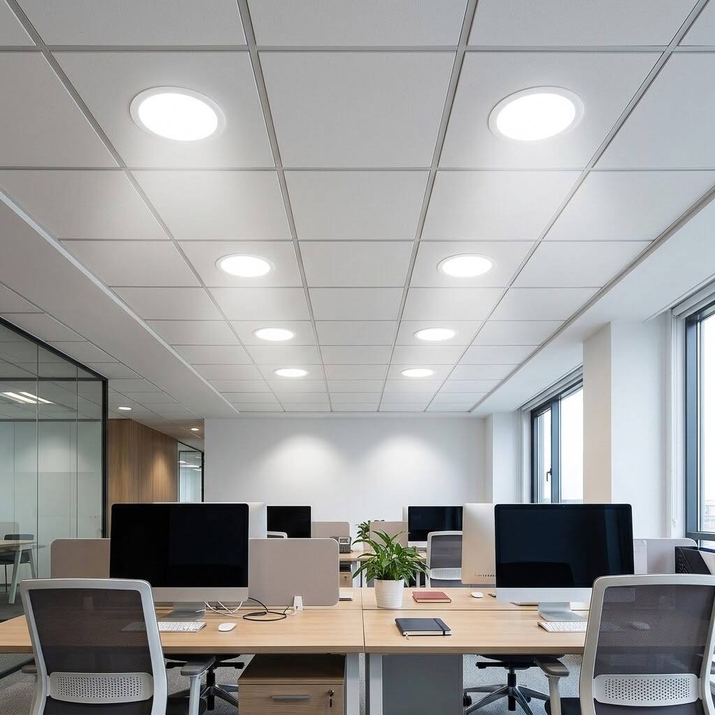 ACK 24W 6500K Beyaz 2500lm Sıva Üstü Çerçevesiz Led Panel (Ø170 mm Beyaz Kasa) AP11-02430 - 2