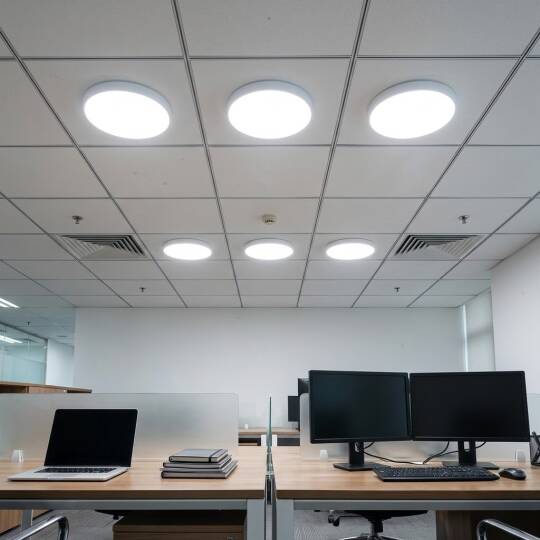 ACK 24W 6500K Beyaz Sıva Üstü Yuvarlak Led Panel (Ø175 mm Beyaz Kasa) AP05-02430 - 2