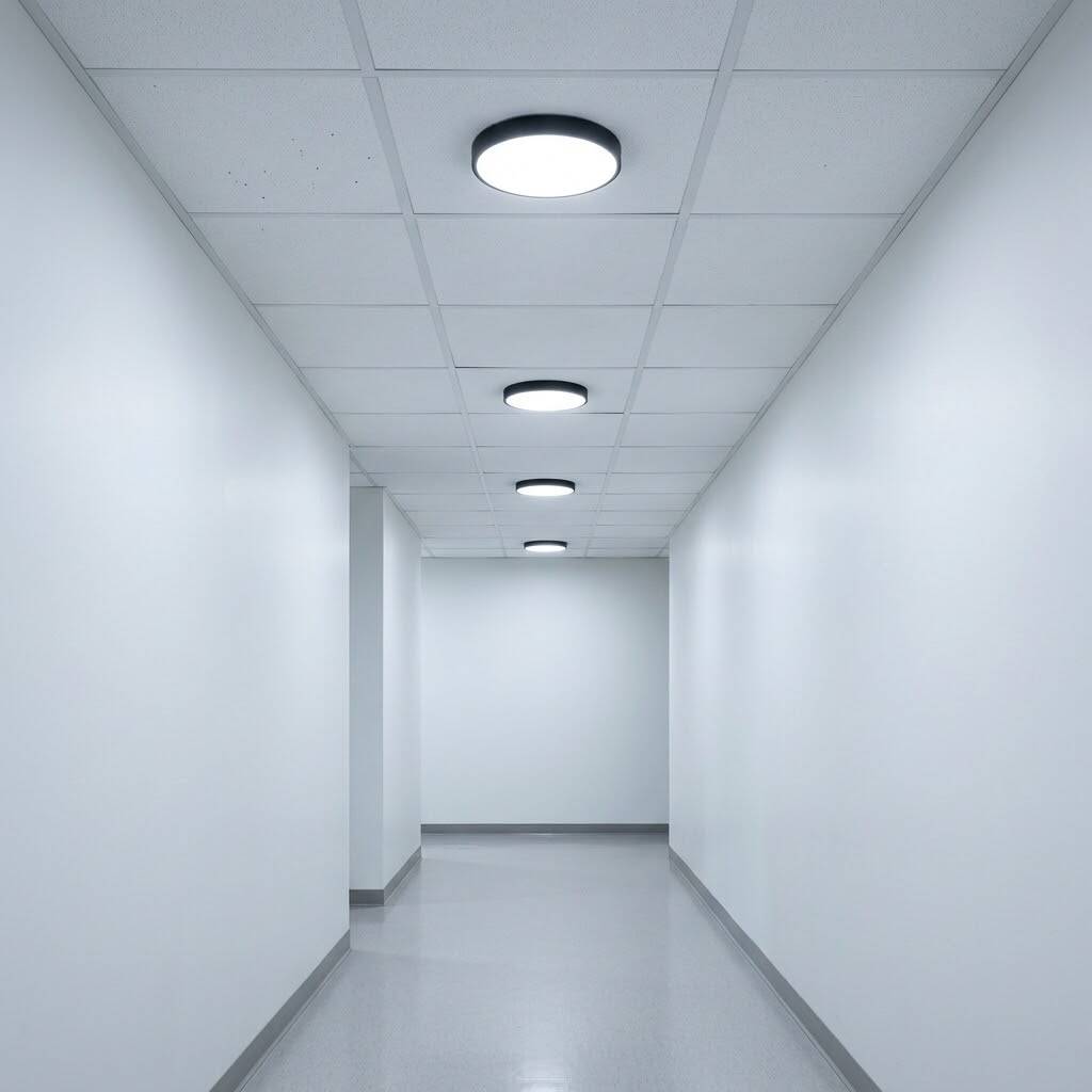 ACK 24W 6500K Beyaz Sıva Üstü Yuvarlak Led Panel (Ø175 mm Siyah Kasa) AP05-02431 - 2