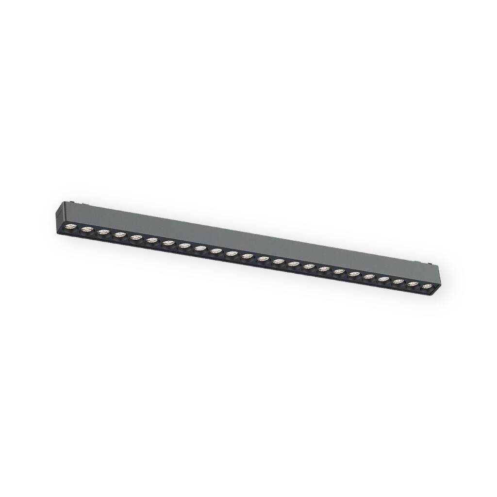 ACK 24W CCT (3 Renk) 48V Magnetik Ray Armatürü Çoklu Dot (Izgara) Siyah Kasa AD45-02491 - 1