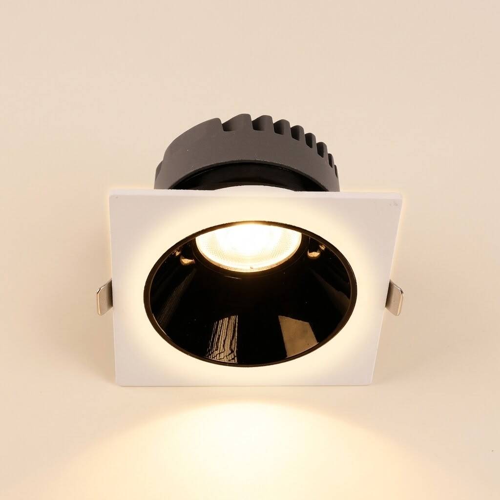 ACK 25W 3000K Günışığı 2125lm Kamaşma Önleyici (Dark Light) Sıva Altı Kare Spot (138x138 mm Beyaz Kasa) AD10-03500 - 3