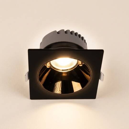 ACK 25W 3000K Günışığı 2125lm Kamaşma Önleyici (Dark Light) Sıva Altı Kare Spot (138x138 mm Siyah Kasa) AD10-03501 - 3