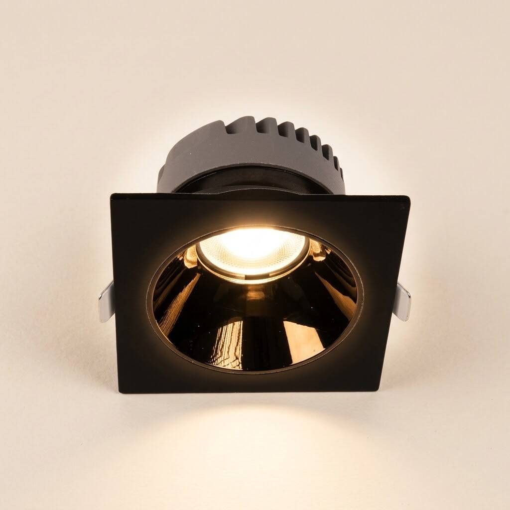 ACK 25W 3000K Günışığı 2125lm Kamaşma Önleyici (Dark Light) Sıva Altı Kare Spot (138x138 mm Siyah Kasa) AD10-03501 - 3