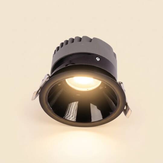 ACK 25W 3000K Günışığı 2125lm Kamaşma Önleyici (Dark Light) Sıva Altı Spot (Ø130 mm Siyah Kasa) AD10-03101 - 3