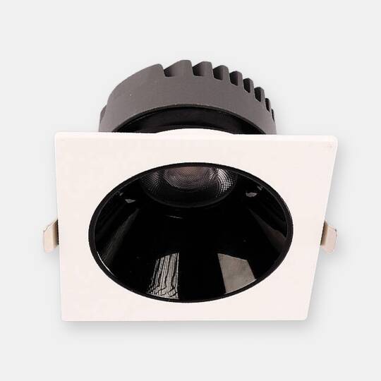 ACK 25W 4000K Ilık Beyaz 2175lm Kamaşma Önleyici (Dark Light) Sıva Altı Kare Spot (138x138 mm Beyaz Kasa) AD10-03510