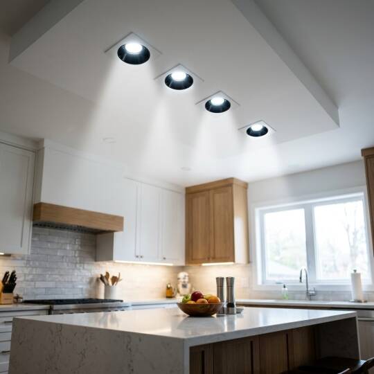 ACK 25W 6500K Beyaz 2250lm Kamaşma Önleyici (Dark Light) Sıva Altı Kare Spot (138x138 mm Beyaz Kasa) AD10-03530 - 2