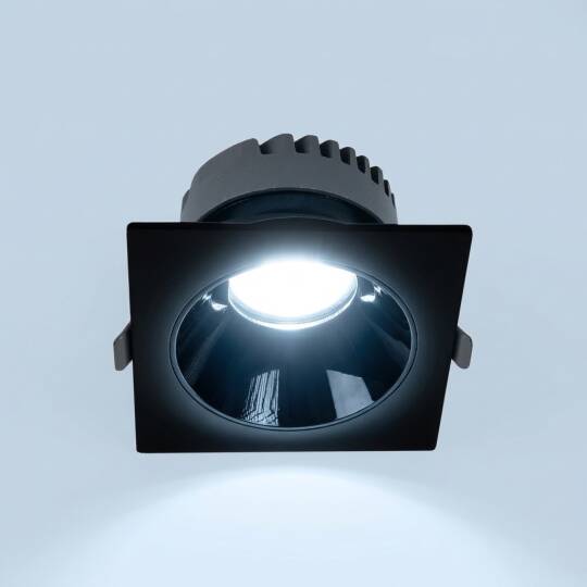 ACK 25W 6500K Beyaz 2250lm Kamaşma Önleyici (Dark Light) Sıva Altı Kare Spot (138x138 mm Siyah Kasa) AD10-03531 - 3