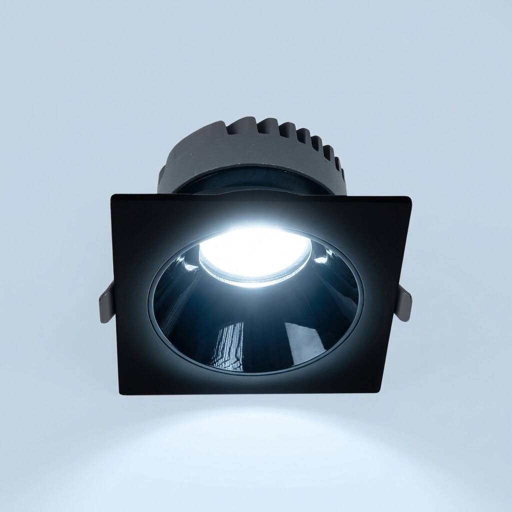 ACK 25W 6500K Beyaz 2250lm Kamaşma Önleyici (Dark Light) Sıva Altı Kare Spot (138x138 mm Siyah Kasa) AD10-03531 - 3