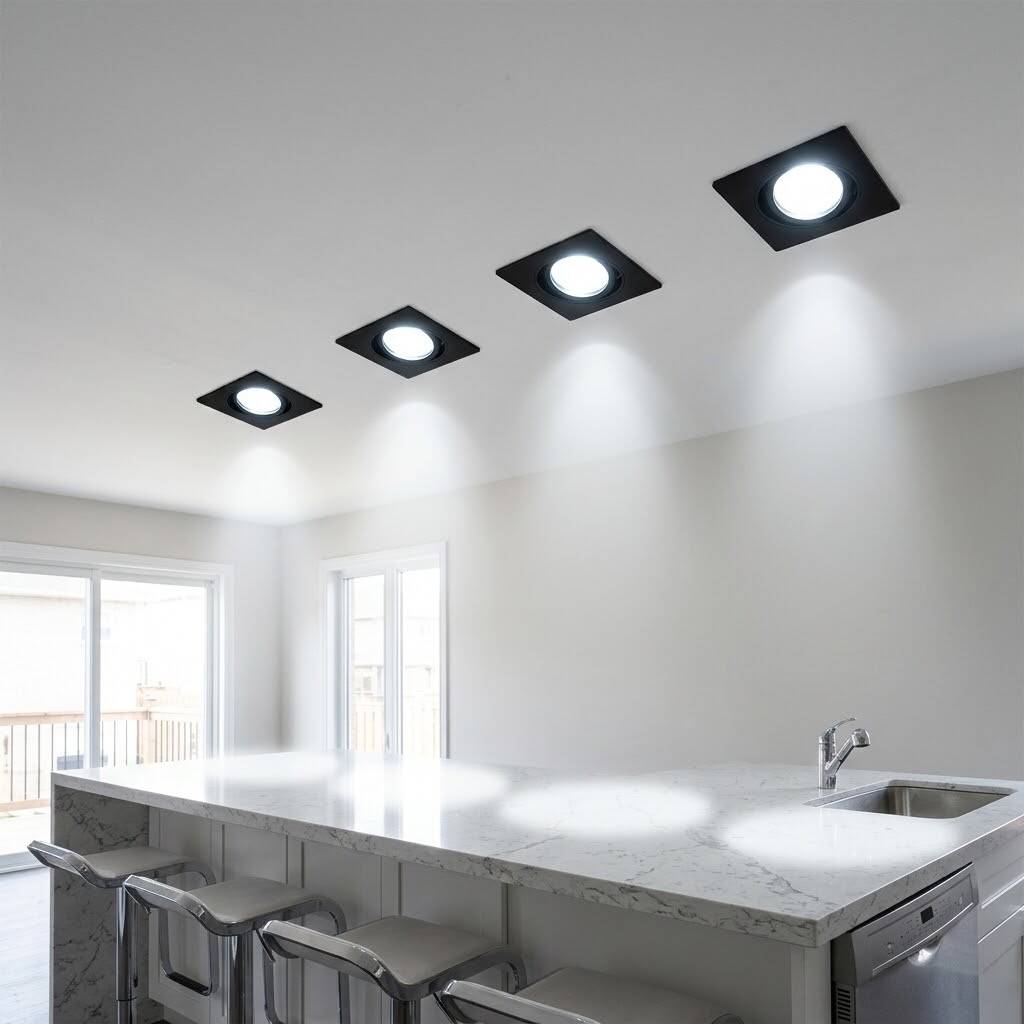 ACK 25W 6500K Beyaz 2250lm Kamaşma Önleyici (Dark Light) Sıva Altı Kare Spot (138x138 mm Siyah Kasa) AD10-03531 - 2