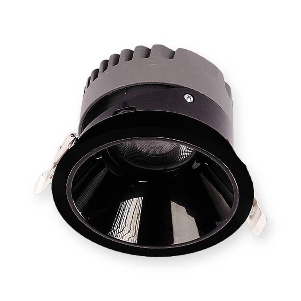 ACK 25W 6500K Beyaz 2250lm Kamaşma Önleyici (Dark Light) Sıva Altı Spot (Ø130 mm Siyah Kasa) AD10-03131 - 1