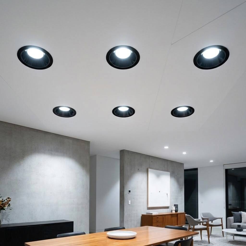 ACK 25W 6500K Beyaz 2250lm Kamaşma Önleyici (Dark Light) Sıva Altı Spot (Ø130 mm Siyah Kasa) AD10-03131 - 2