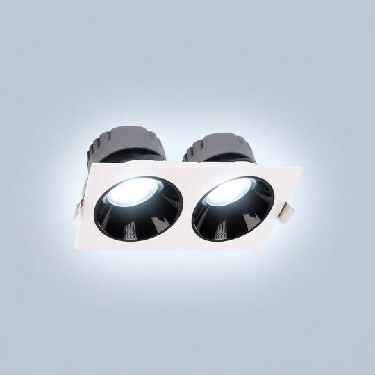 ACK 2x25W 6500K Beyaz 4500lm Kamaşma Önleyici İkili Sıva Altı Spot (265x138 mm Beyaz Kasa) AD10-03630 - 3