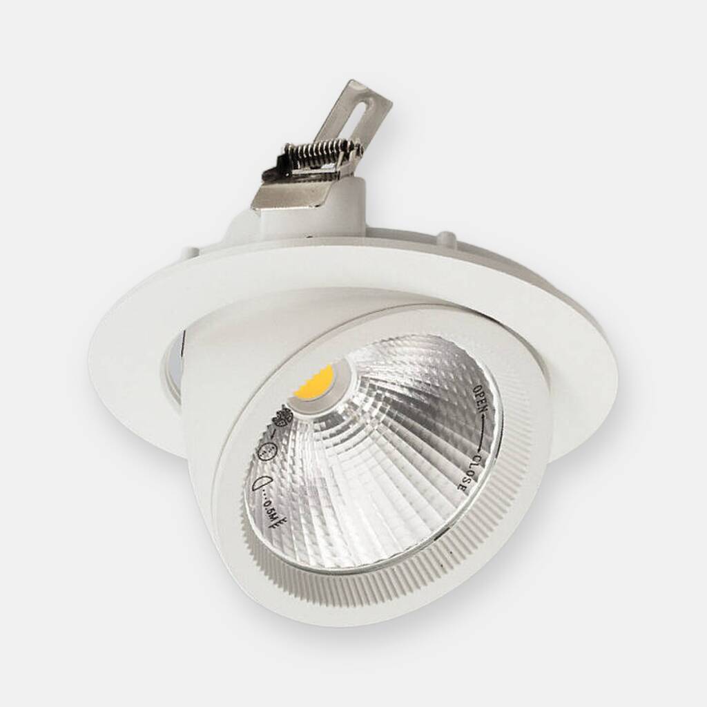 ACK 30W 3000K Günışığı 2400lm Sıva Altı Led Salyangoz Spot Armatür (Ø190 mm Beyaz Kasa) AD36-00400 - 1