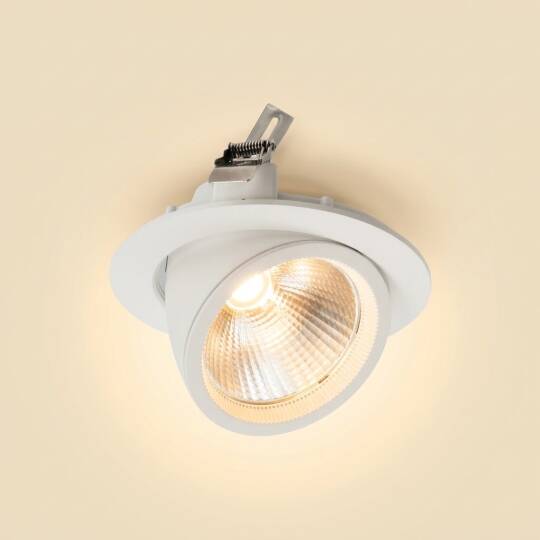 ACK 30W 3000K Günışığı 2400lm Sıva Altı Led Salyangoz Spot Armatür (Ø190 mm Beyaz Kasa) AD36-00400 - 3