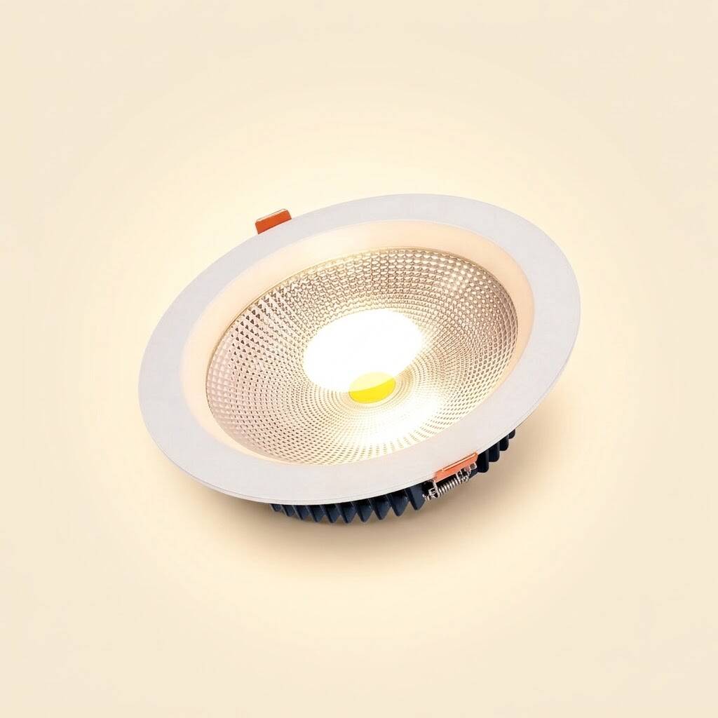 ACK 30W 3000K Günışığı 2700lm COB Led Downlight Sıva Altı Spot (Ø229 mm Beyaz Kasa) AD08-03000 - 3