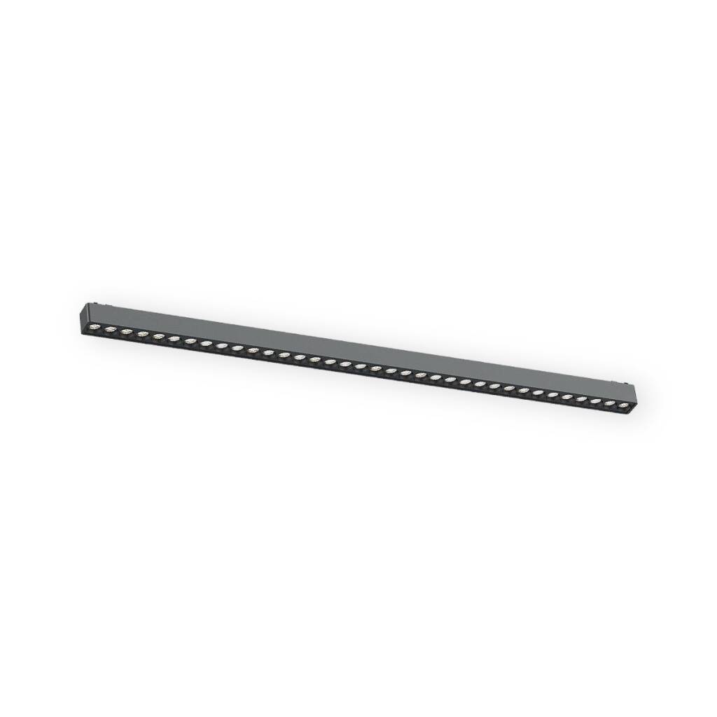 ACK 30W 3000K Günışığı 48V Magnetik Ray Armatürü Çoklu Dot (Izgara) Siyah Kasa AD45-02501 - 1