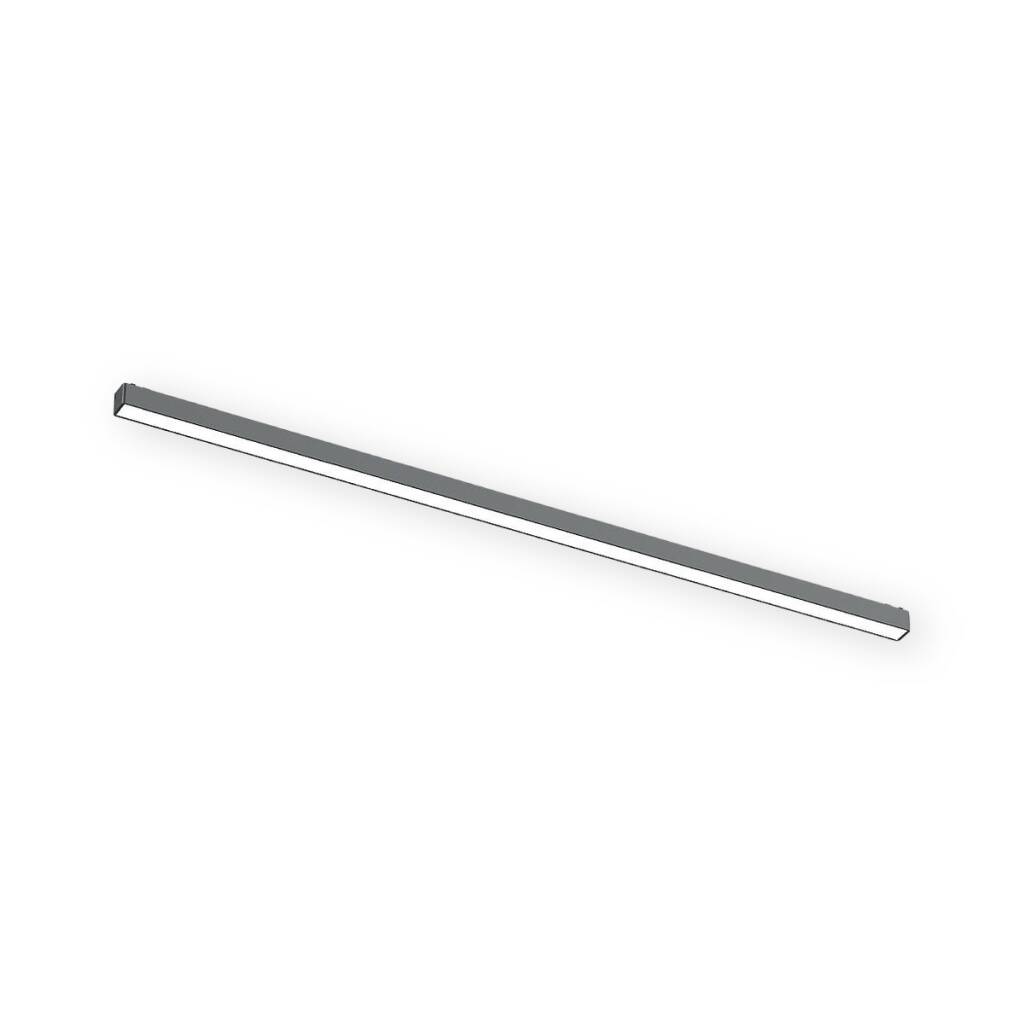 ACK 30W 3000K Günışığı 48V Magnetik Ray Armatürü Düz (Lineer) Siyah Kasa AD45-01401 - 1