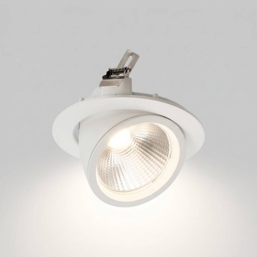 ACK 30W 4000K Ilık Beyaz 2450lm Sıva Altı Led Salyangoz Spot Armatür (Ø190 mm Beyaz Kasa) AD36-00410 - 3