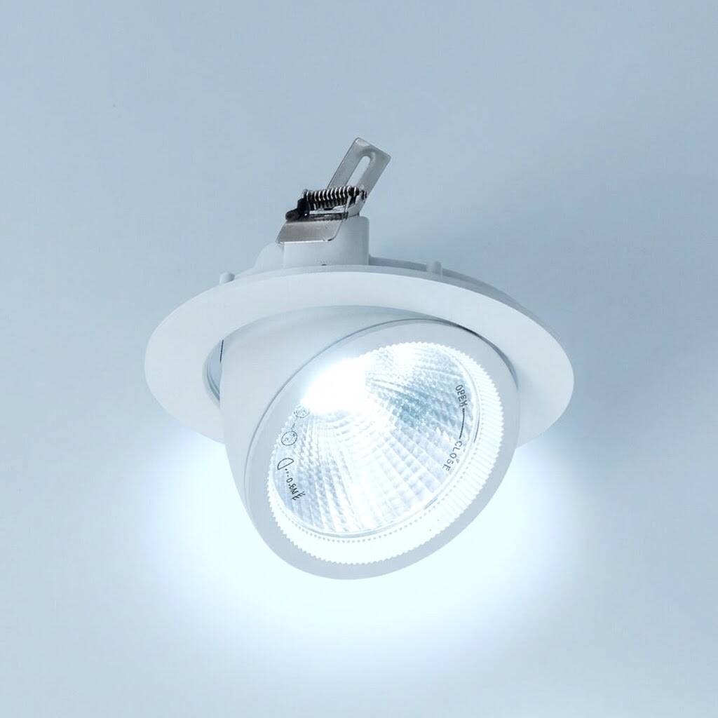 ACK 30W 6500K Beyaz 2550lm Sıva Altı Led Salyangoz Spot Armatür (Ø190 mm Beyaz Kasa) AD36-00430 - 3