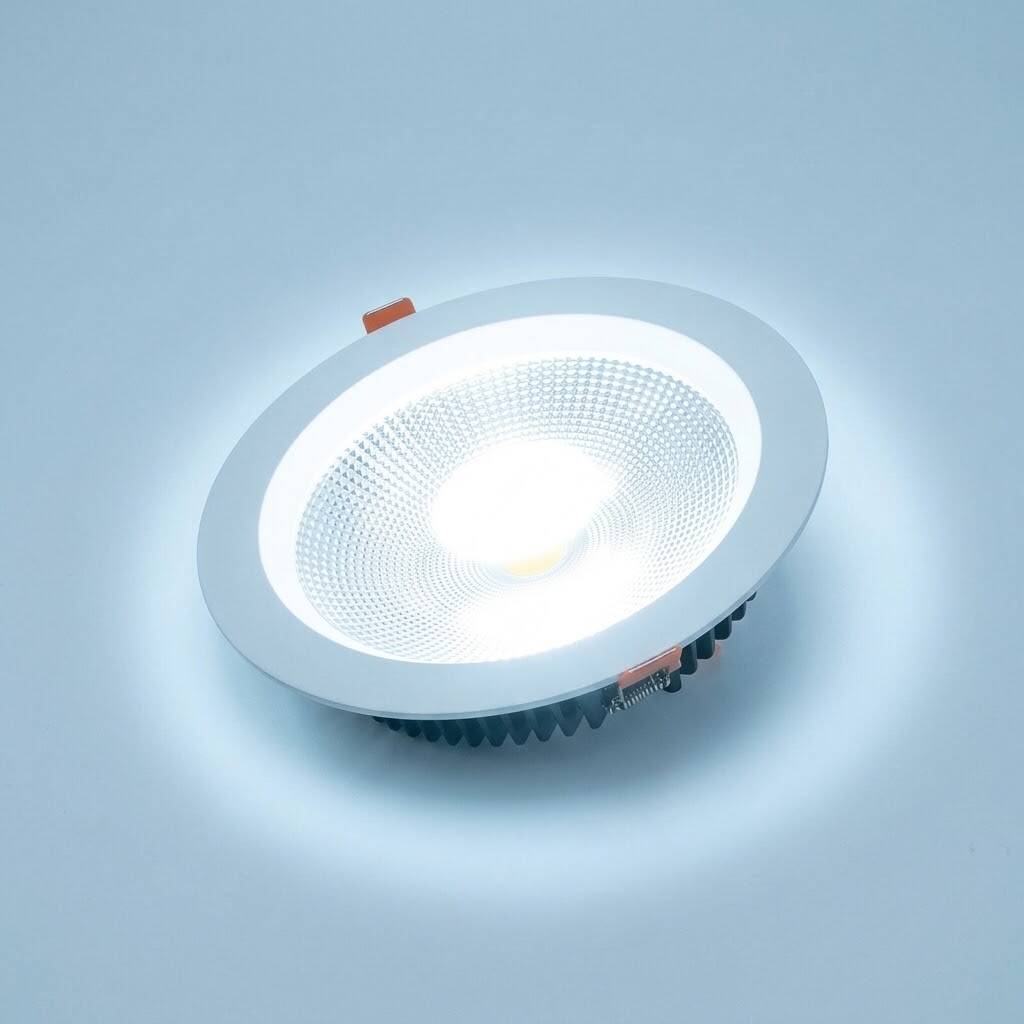 ACK 30W 6500K Beyaz 2700lm COB Led Downlight Sıva Altı Spot (Ø229 mm Beyaz Kasa) AD08-03030 - 3