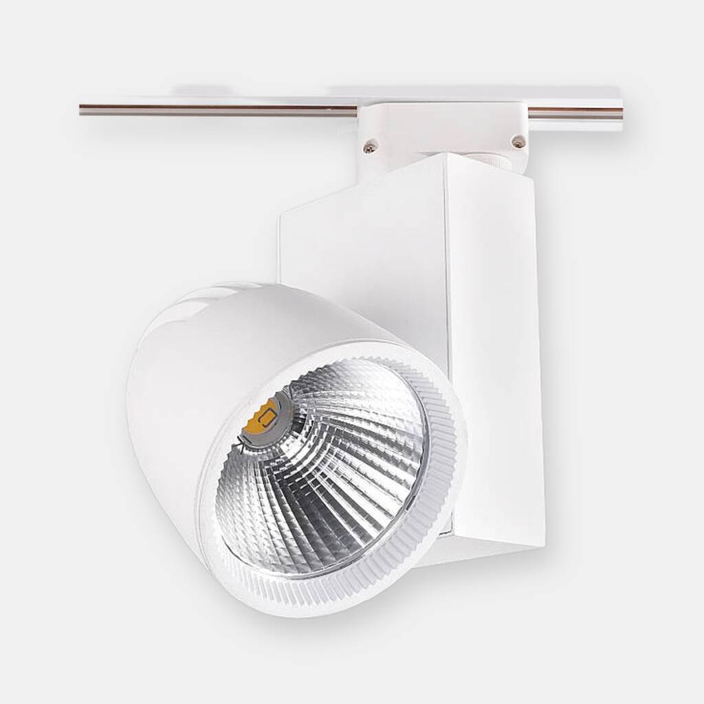 ACK 30W 6500K Beyaz LED Ray Armatürü Spot Lamba (Beyaz Kasa) AD30-04030 - 1