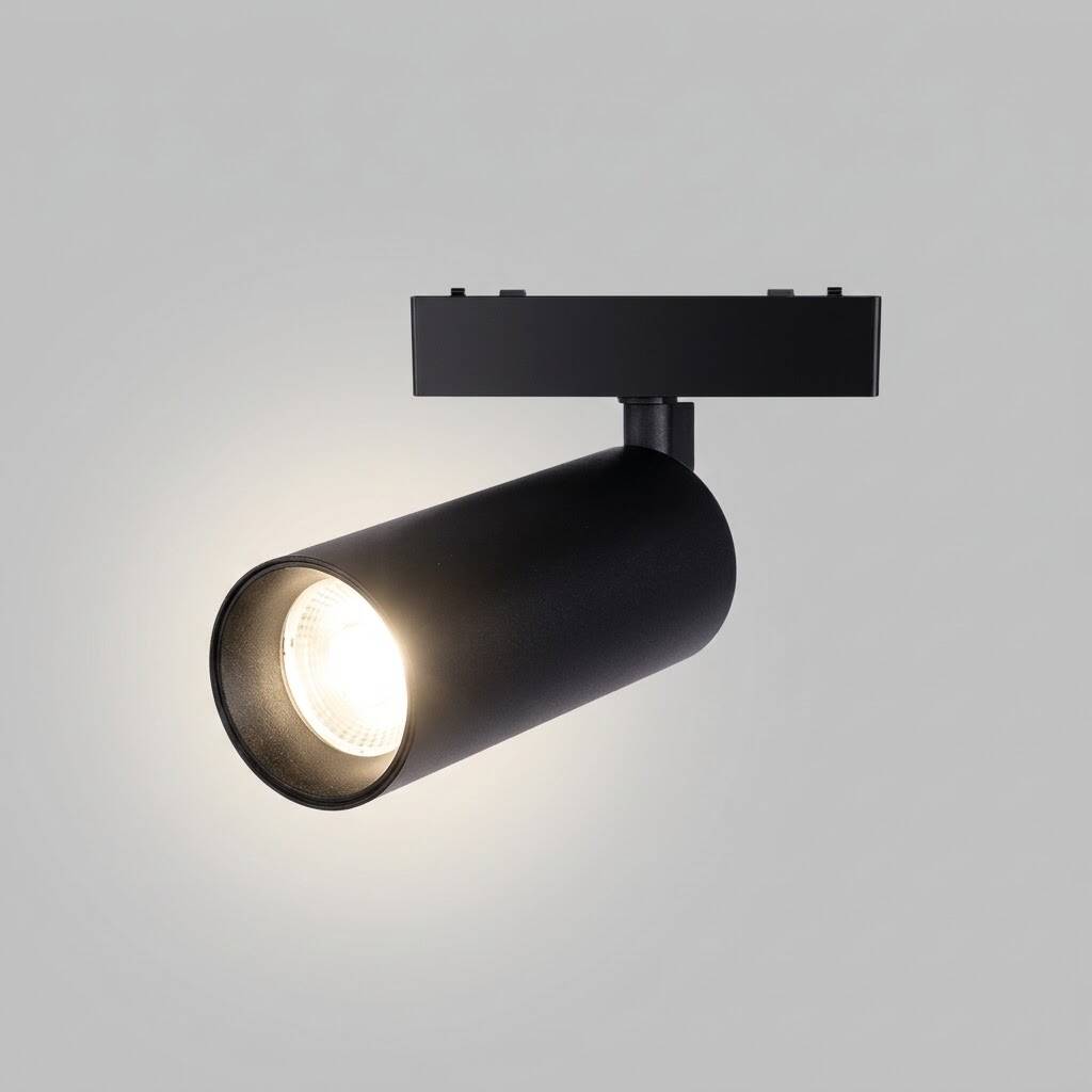 ACK 30W CCT (3 Renk) 48V Magnetik Ray Armatürü Yönlendirilebilir Silindir Spot Siyah Kasa AD45-06491 - 3