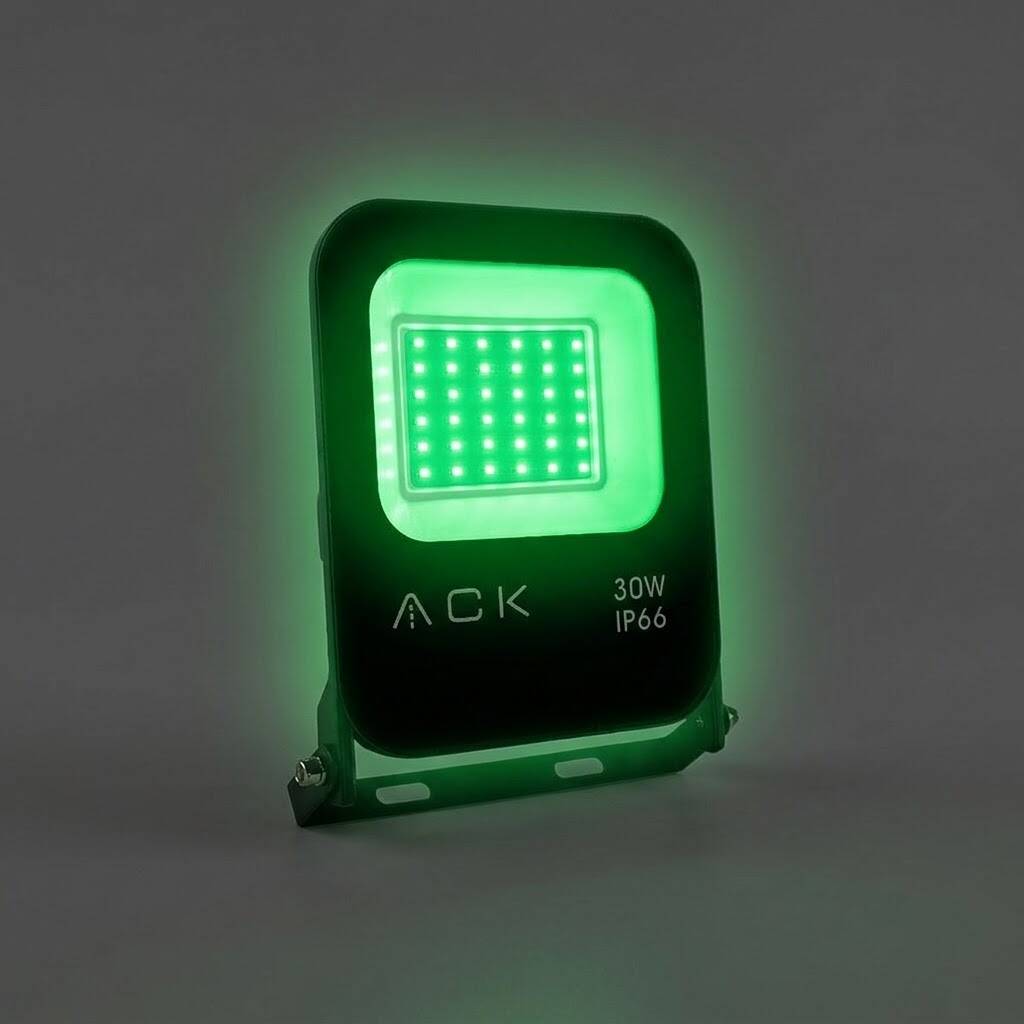 ACK 30W Yeşil LED Projektör AT62-03052 - 3