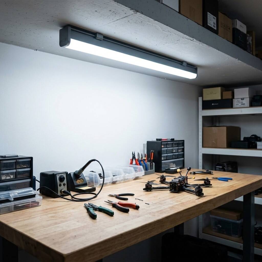 ACK 36W 1210mm 6500K Beyaz LED Bant Etanj Armatürü (Sensörlü ve Acil Durum Kitli) AT03-61230 - 2