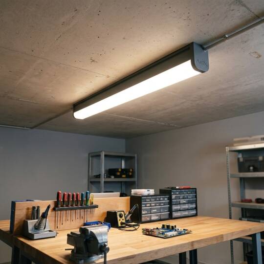 ACK 36W 1210mm 3000K Günışığı LED Bant Etanj Armatürü (Sensörlü ve Acil Durum Kitli) AT03-61200 - 2