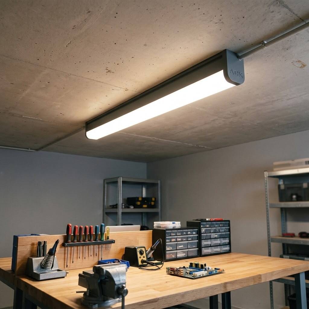ACK 36W 1210mm 3000K Günışığı LED Bant Etanj Armatürü (Sensörlü ve Acil Durum Kitli) AT03-61200 - 2