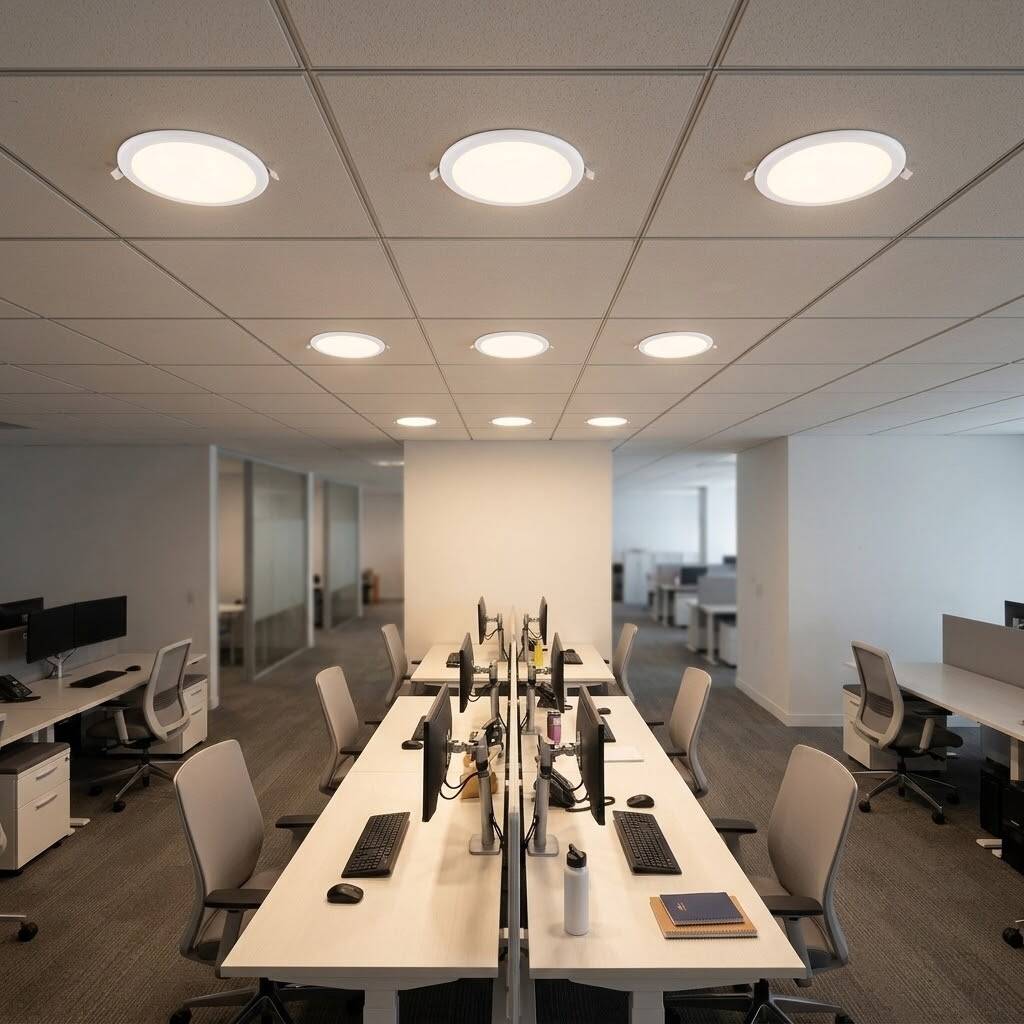 ACK 36W 3000K Günışığı 3850lm Sıva Altı Çerçevesiz Led Panel (Ø225 mm Beyaz Kasa) AP10-03600 - 2
