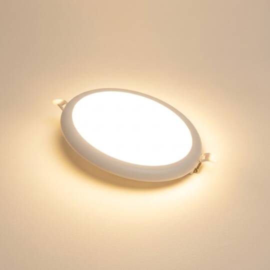 ACK 36W 3000K Günışığı 3850lm Sıva Altı Çerçevesiz Led Panel (Ø225 mm Beyaz Kasa) AP10-03600 - 3