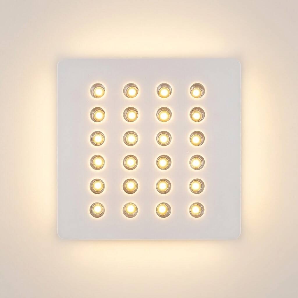 ACK 36W 3000K Günışığı 4080lm Profesyonel Kuyumcu / Mücevher Aydınlatma Armatürü (Kare (24 Led)) AJ02-02400 - 3