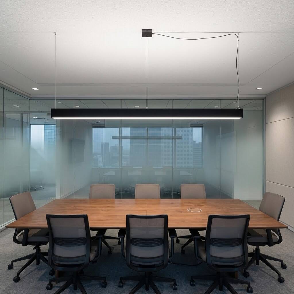 ACK 36W 4000K Ilık Beyaz 40x60x1010 mm Sıva Üstü / Sarkıt Linear (Lineer) Armatür Siyah Kasa AL01-22911 - 2