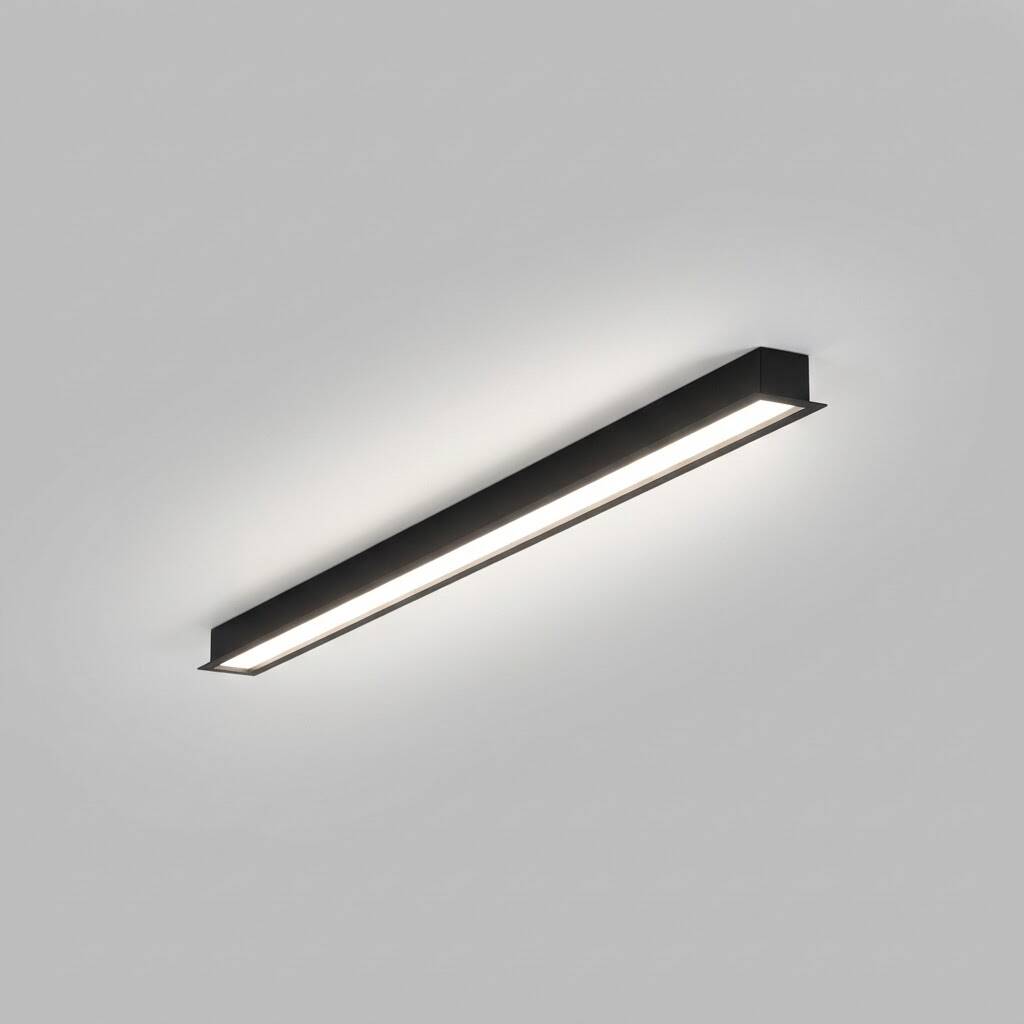 ACK 36W 4000K Ilık Beyaz G:72.10 x L:1010 mm Sıva Altı (Gömme) Linear (Lineer) Armatür Siyah Kasa AL03-22911 - 3