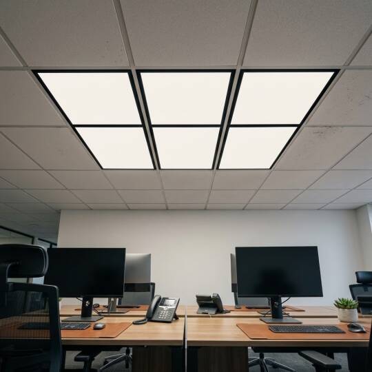ACK 36W 4000K Ilık Beyaz Sıva Altı Led Panel (600x600 Siyah Kasa) AP20-36611 - 2