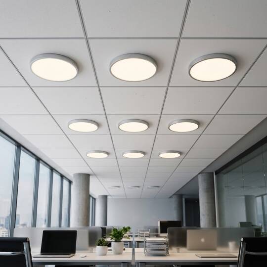 ACK 36W 4000K Ilık Beyaz Sıva Üstü Yuvarlak Led Panel (Ø225 mm Beyaz Kasa) AP05-03610 - 2