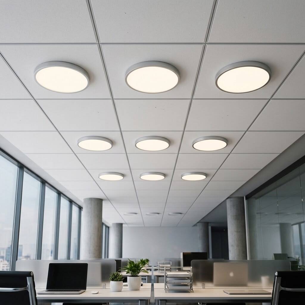 ACK 36W 4000K Ilık Beyaz Sıva Üstü Yuvarlak Led Panel (Ø225 mm Beyaz Kasa) AP05-03610 - 2