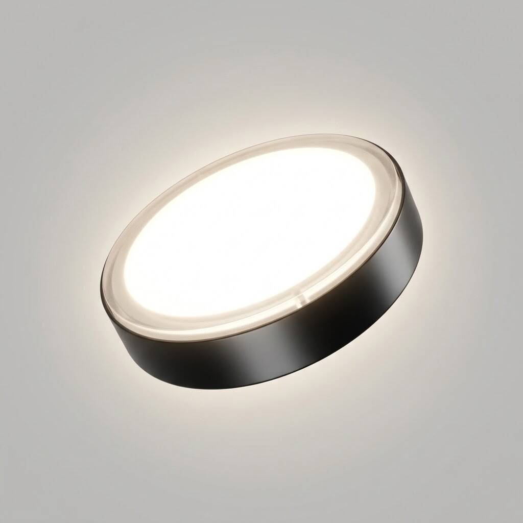 ACK 36W 4000K Ilık Beyaz Sıva Üstü Yuvarlak Led Panel (Ø225 mm Siyah Kasa) AP05-03611 - 3