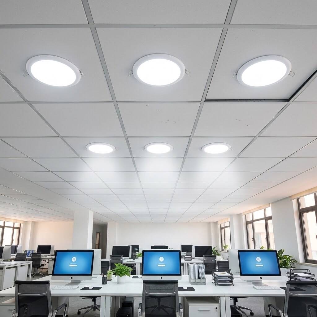 ACK 36W 6500K Beyaz 3850lm Sıva Altı Çerçevesiz Led Panel (Ø225 mm Beyaz Kasa) AP10-03630 - 2