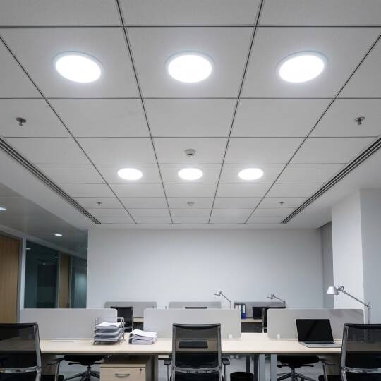 ACK 36W 6500K Beyaz 3850lm Sıva Üstü Çerçevesiz Led Panel (Ø225 mm Beyaz Kasa) AP11-03630 - 2
