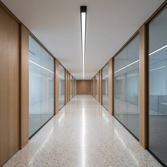 ACK 36W 6500K Beyaz 40x60x1010 mm Sıva Üstü / Sarkıt Linear (Lineer) Armatür Siyah Kasa AL01-22931 - 2