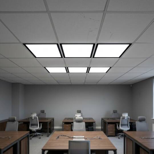 ACK 36W 6500K Beyaz Clip-in Sıva Altı Led Panel (600x600 Siyah Kasa) AP21-36631 - 2