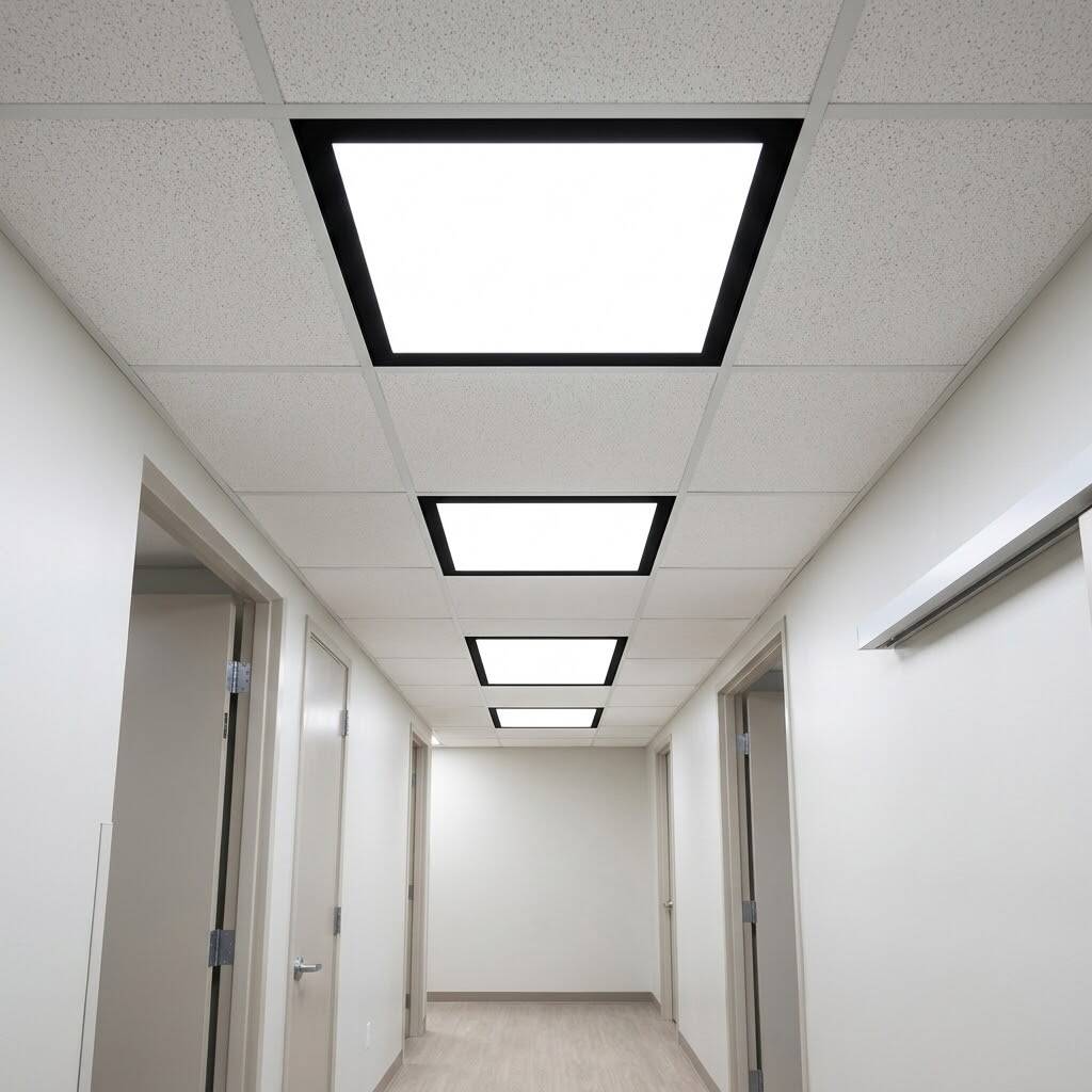 ACK 36W 6500K Beyaz Sıva Altı Led Panel (600x600 Siyah Kasa) AP20-36631 - 2